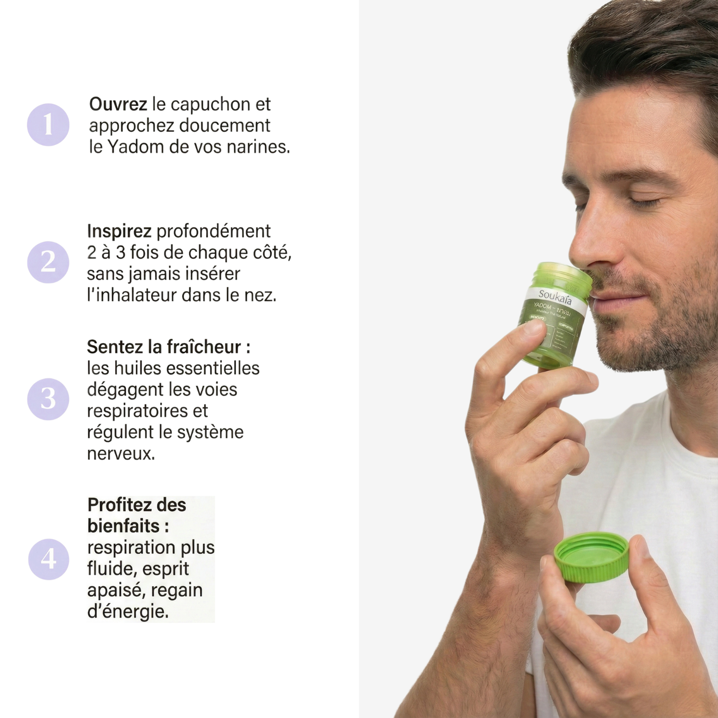 Inhalateur Naturel YADOM – Anti-Stress